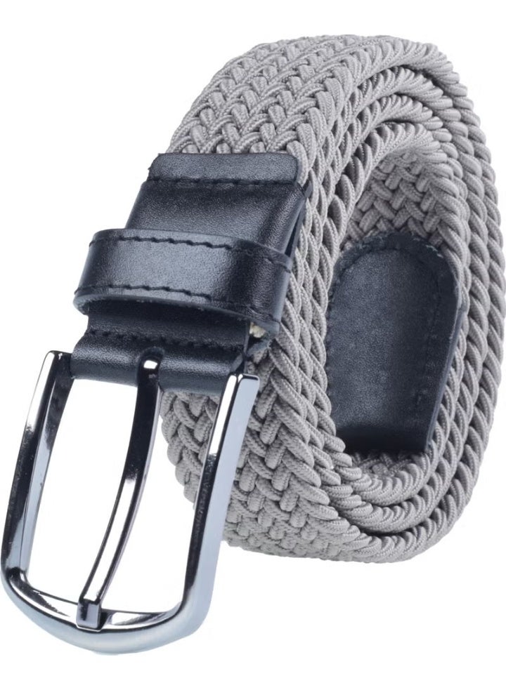 Deribond Woven Braided Men's Belt with Elastic, Stretch Features - Image 4